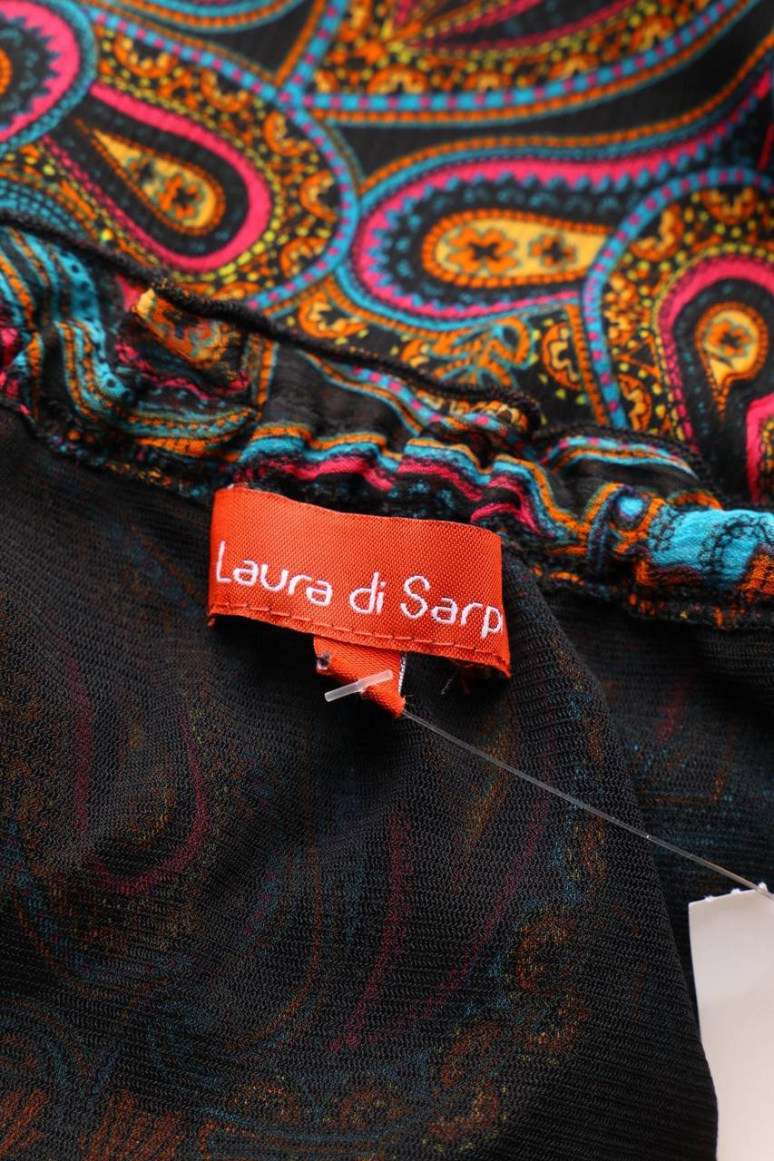 Carou Laura Di Sarpi Chiffon-Carmen-Bluse Mit Floralem Muster