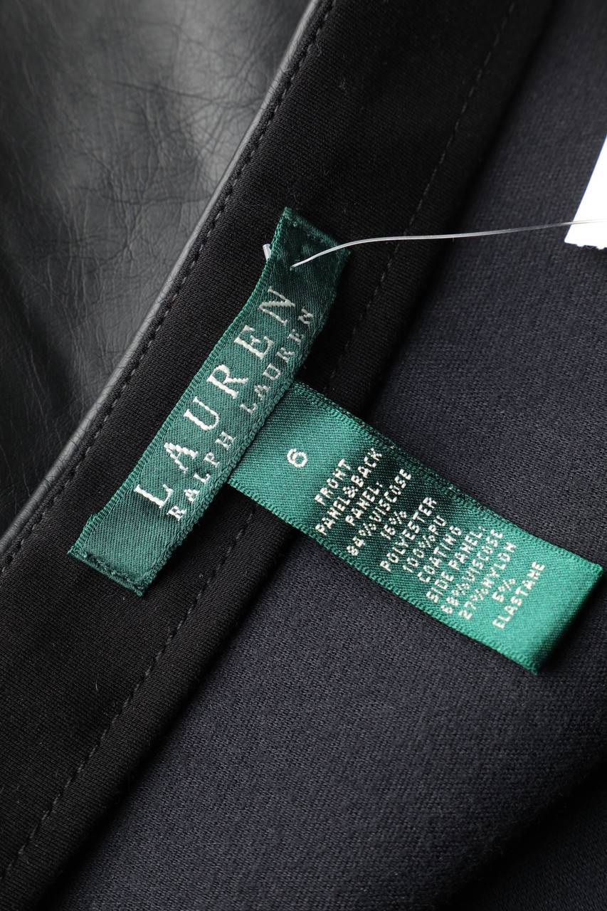 Carou LAUREN By Ralph Lauren Bleistift-Rock Mit Kunstleder-Details