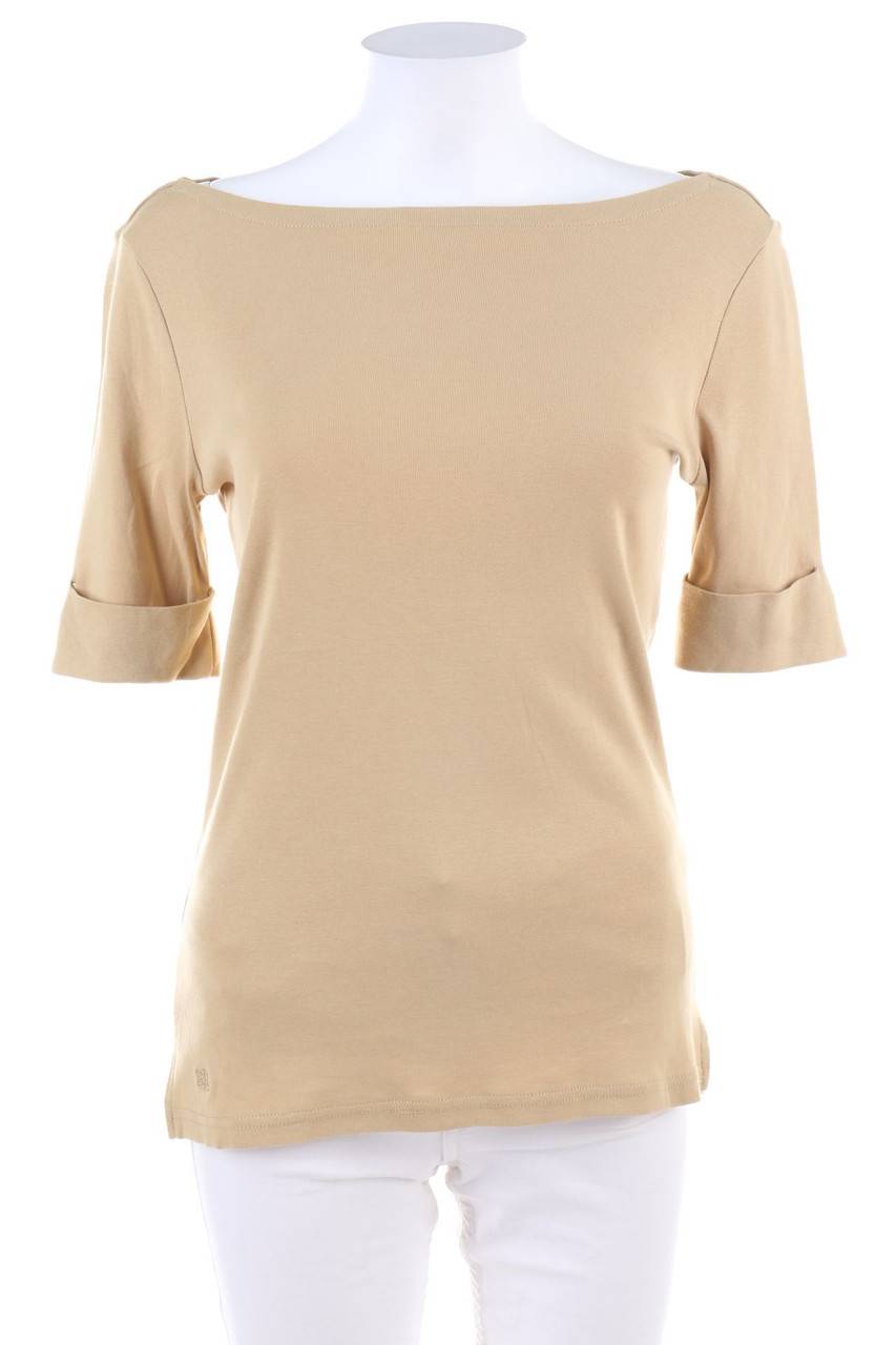 Carou LAUREN RALPH LAUREN Kurzarm-Shirt mit Logo-Stickerei