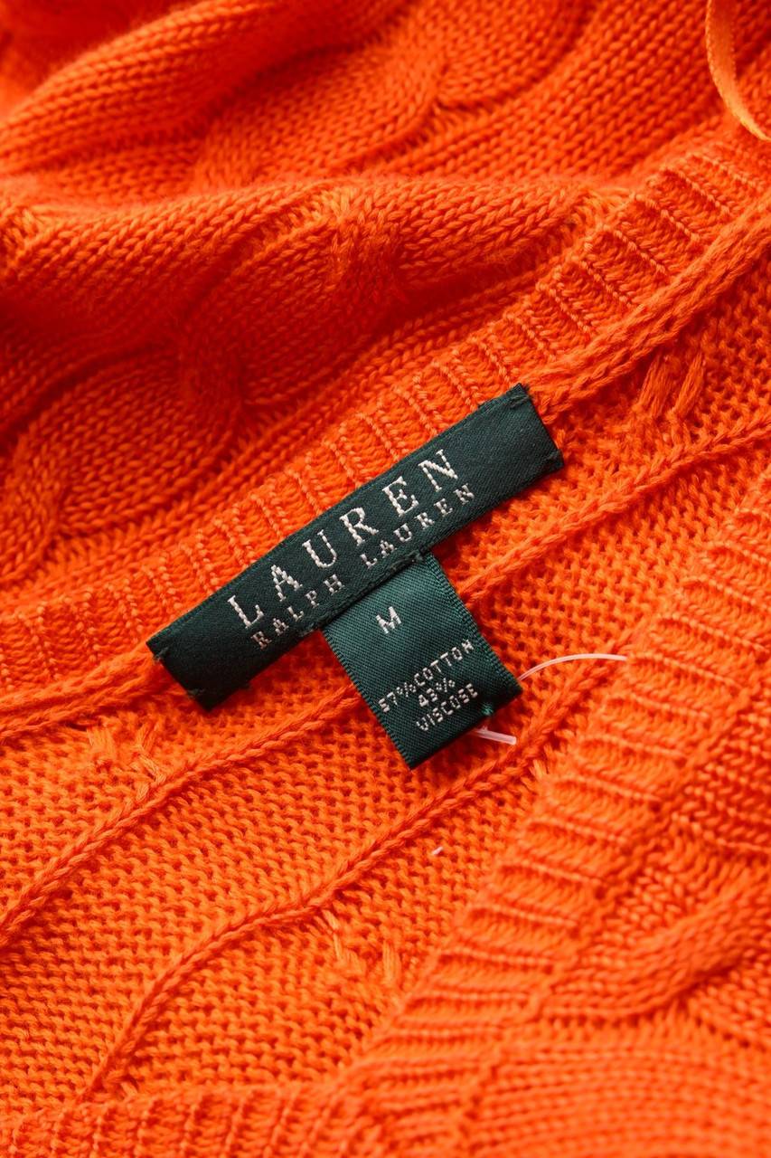 Carou LAUREN RALPH LAUREN Strick-Pullover Aus Baumwoll-Mix Mit Zopf-Muster