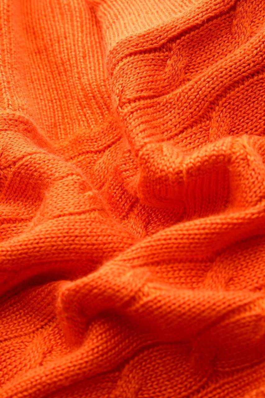 Carou LAUREN RALPH LAUREN Strick-Pullover Aus Baumwoll-Mix Mit Zopf-Muster