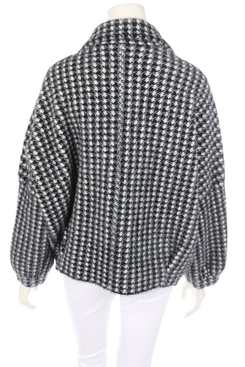 Carou LEONARDO Oversize-Jacke Mit Hahnentritt-Muster