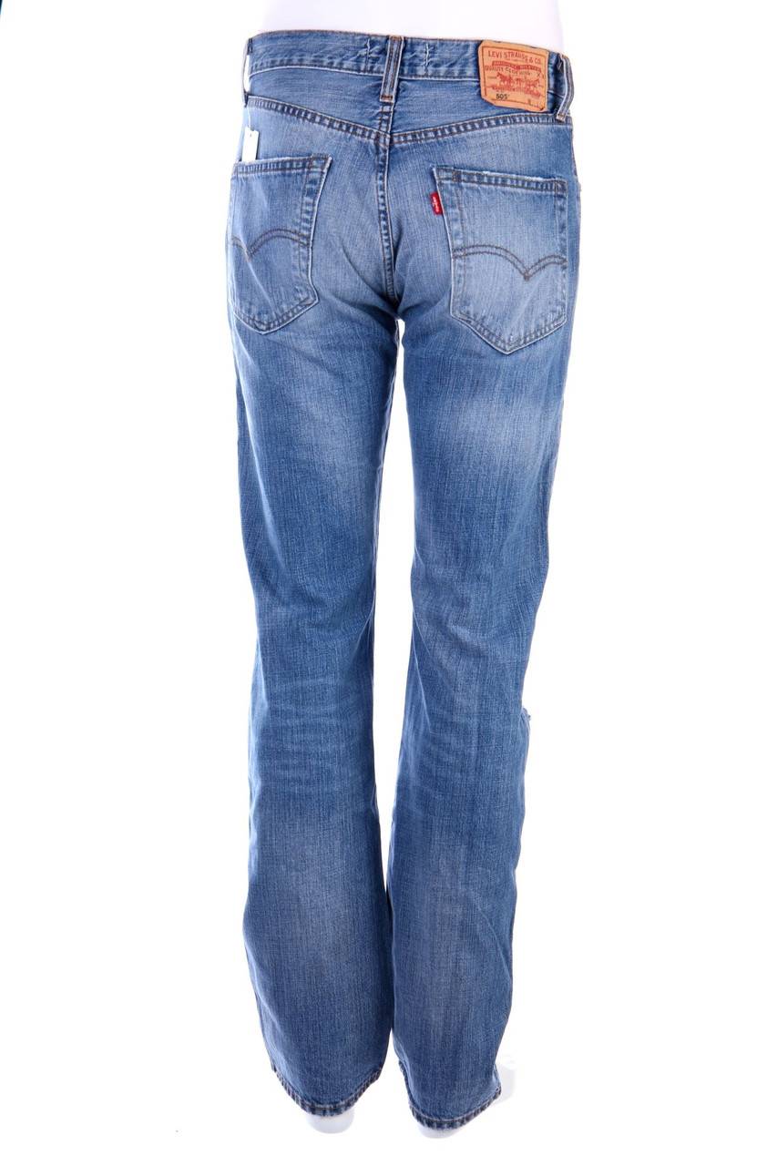 Carou LEVI´S Destroyed Straight Cut Jeans Mit Logo-Applikation