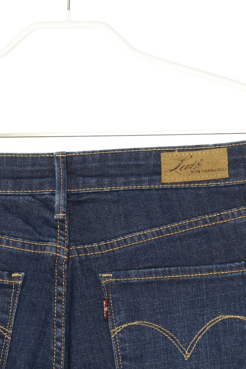 Carou LEVI´S Used Look Straight Cut Jeans Mit Logo-Patch