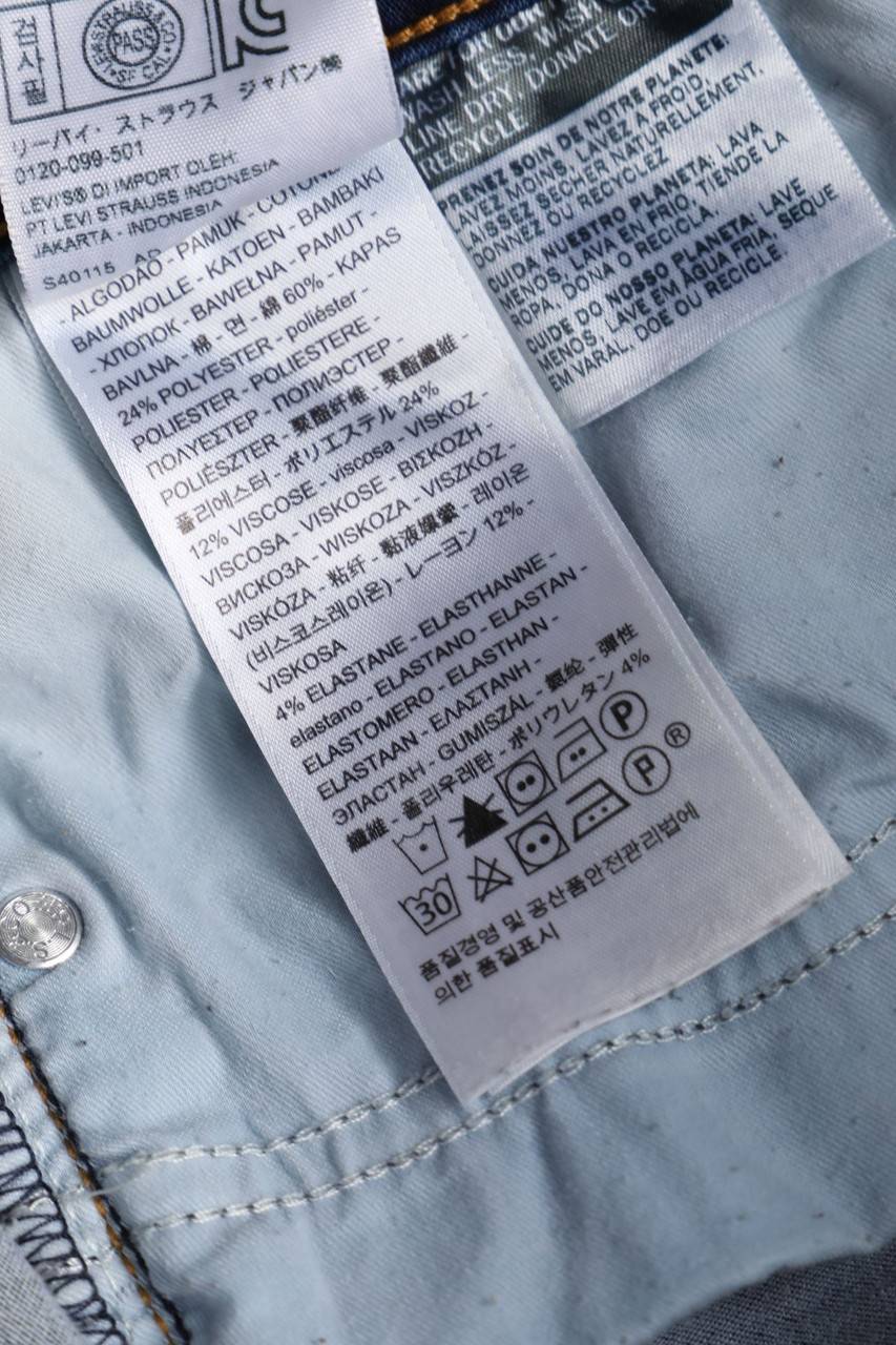 Carou LEVI´S Used Look Straight Cut Jeans Mit Logo-Patch