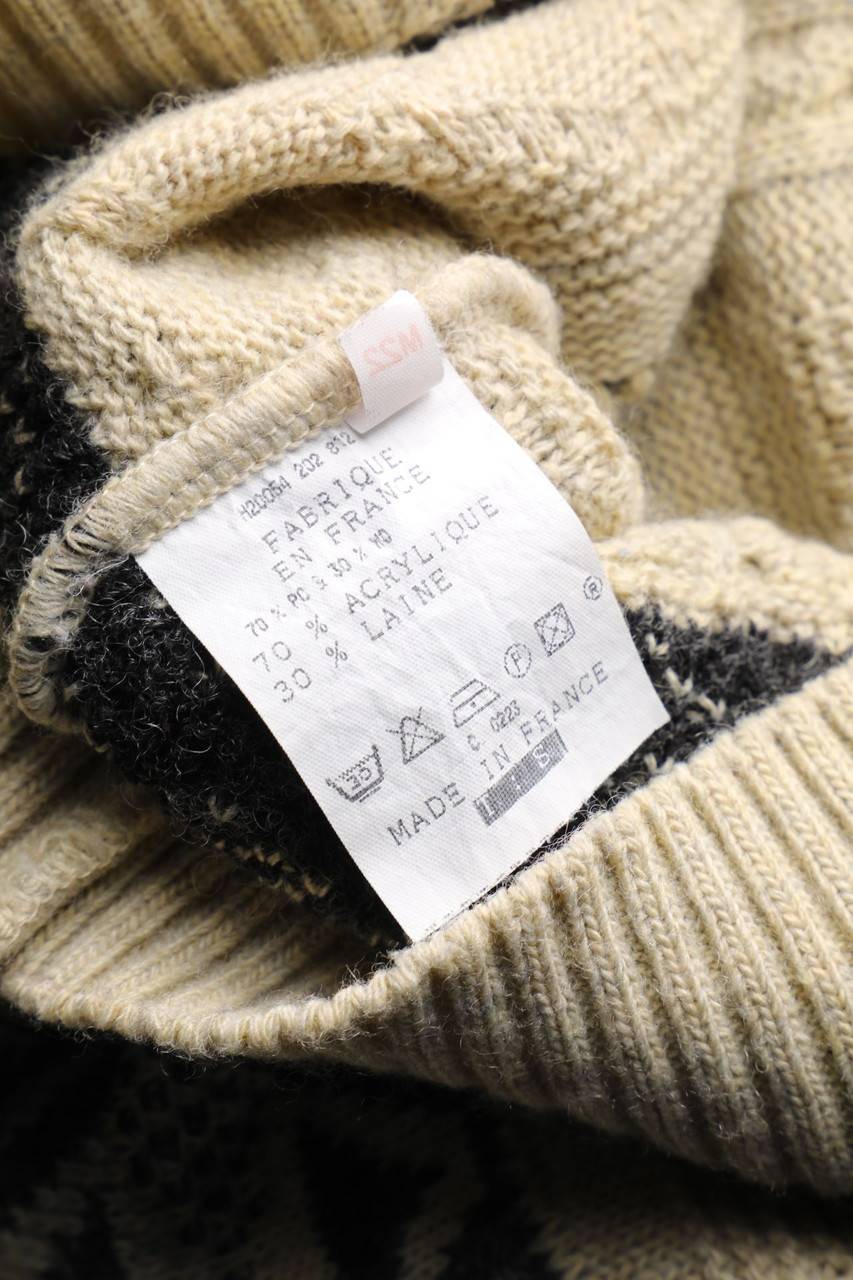 Carou Lewinger Vintage-Strick-Pullover Aus Woll-Mix Mit Muster