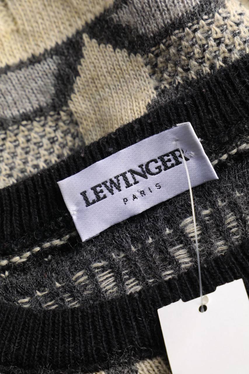 Carou Lewinger Vintage-Strick-Pullover Aus Woll-Mix Mit Muster