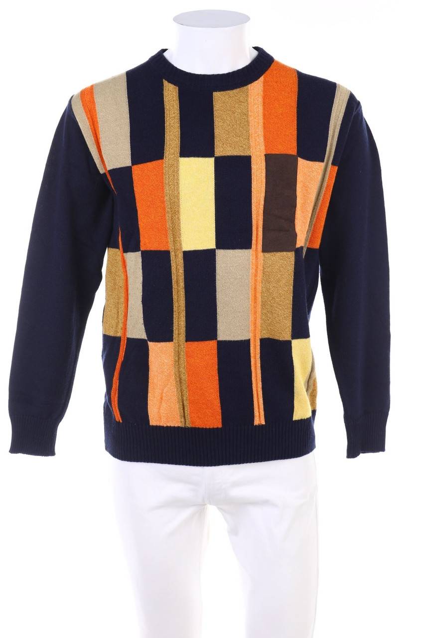 Carou LIBERTY Pullover aus Baumwoll-Mix mit geometrischem Muster