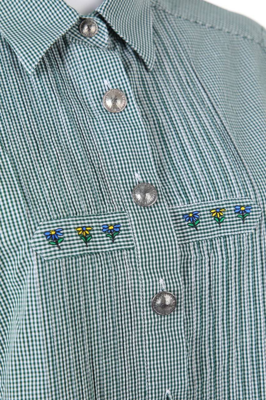 Carou LINZNER ALPINE TRACHTEN Trachten-Bluse Mit Karo-Muster