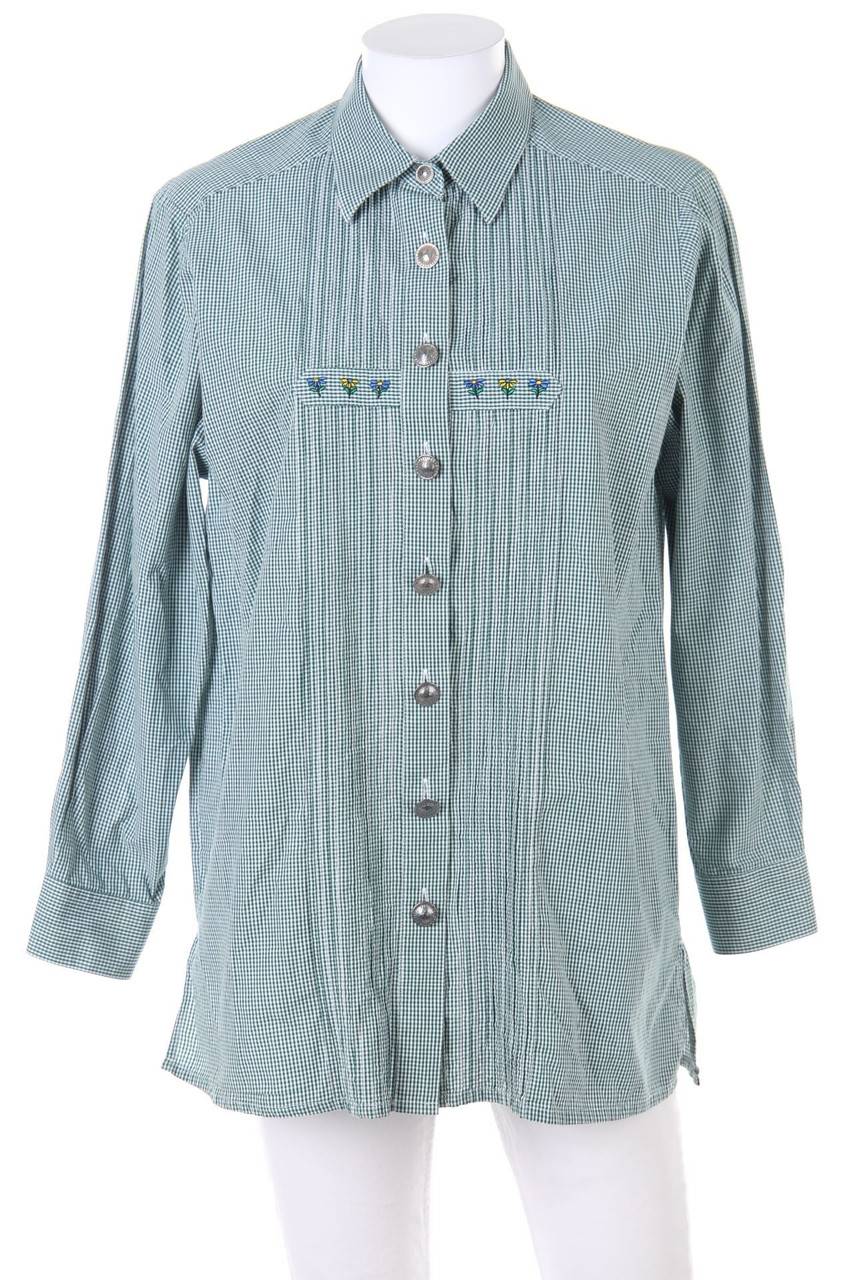 Carou LINZNER ALPINE TRACHTEN Trachten-Bluse mit Karo-Muster