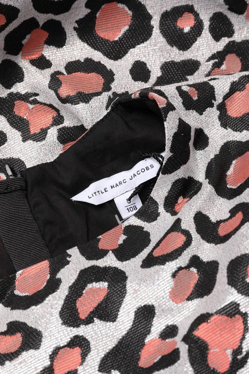 Carou LITTLE MARC JACOBS Metallic-Kleid Mit Leo-Print