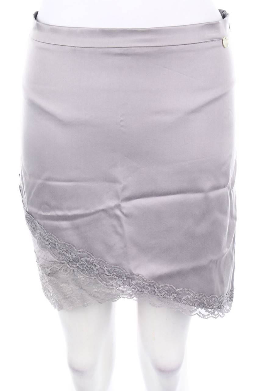 Carou LIU JO Seiden-Mini-Rock in Wickel-Optik mit Spitze