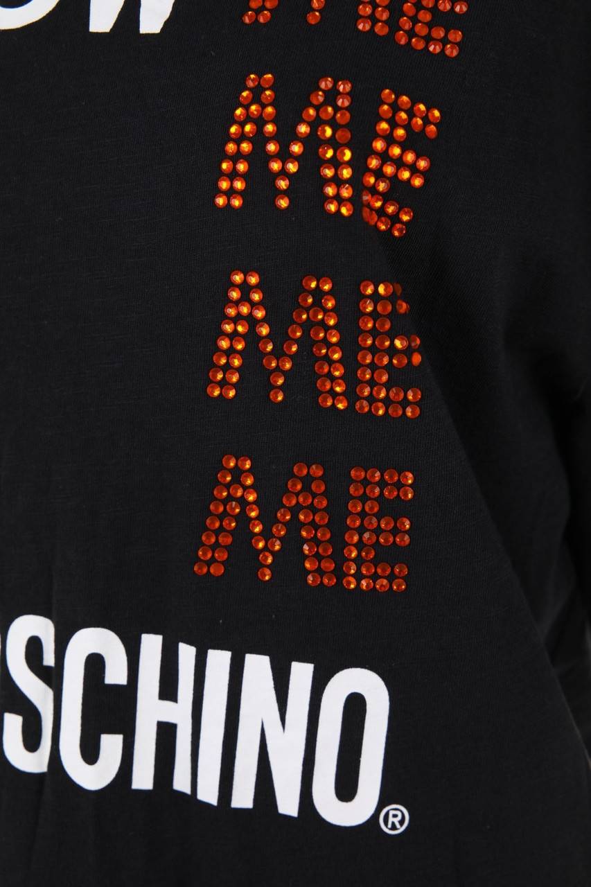 Carou LOVE MOSCHINO Oversize-Kurzarm-Shirt Mit Statement-Print