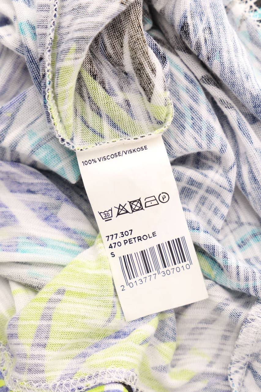 Carou Maddison Top Aus Viskose Mit Tropical Print Mit Spitze