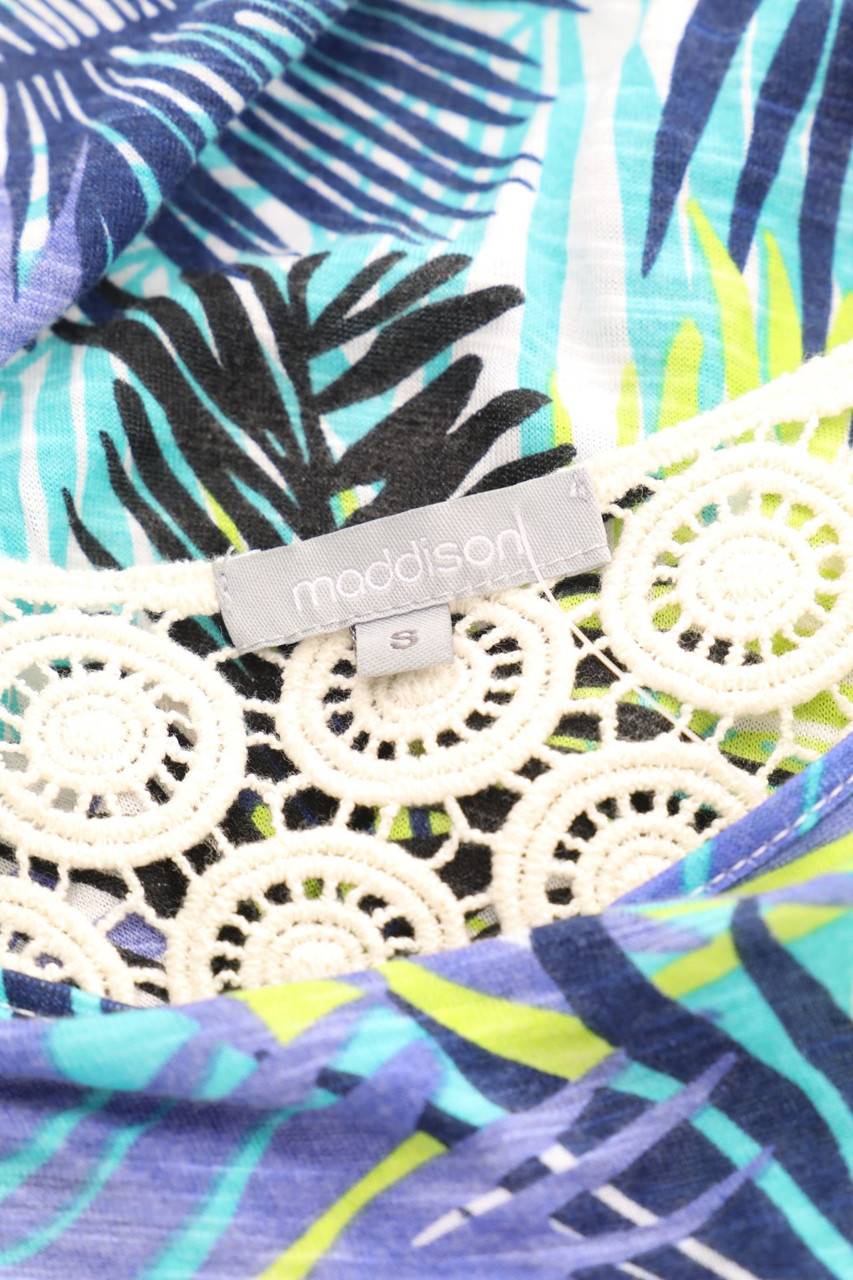 Carou Maddison Top Aus Viskose Mit Tropical Print Mit Spitze