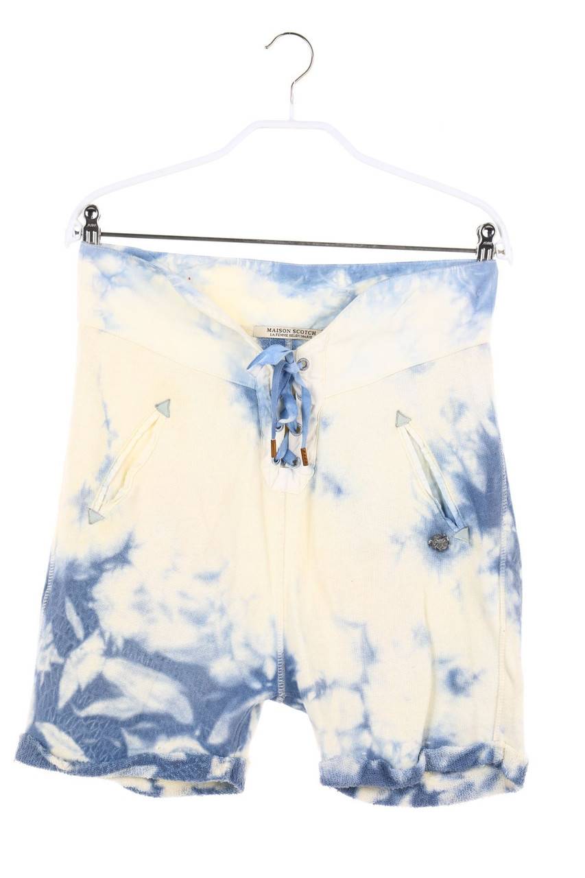 Carou MAISON SCOTCH Batik-Sweat-Shorts mit Schnürung