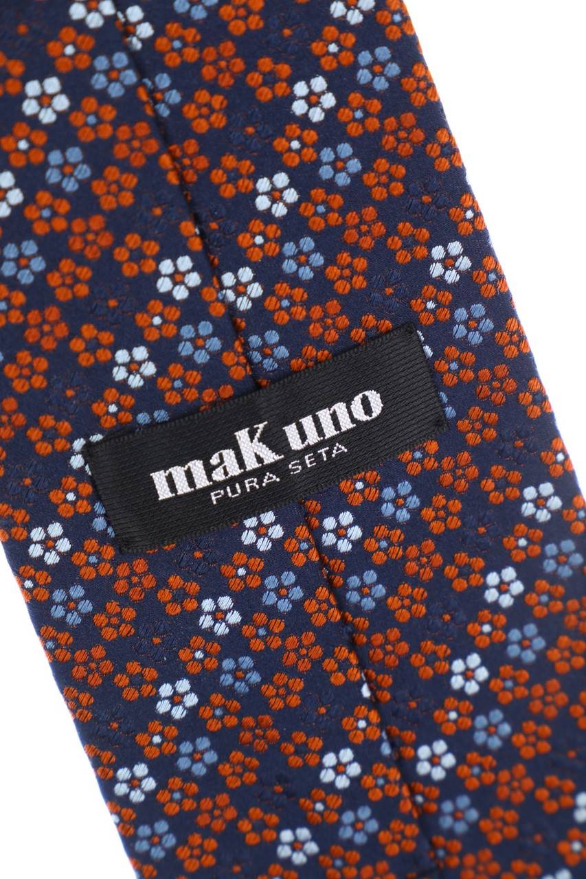 Carou Mak Uno SPORTSWEAR Seiden-Krawatte Mit Floralem Muster