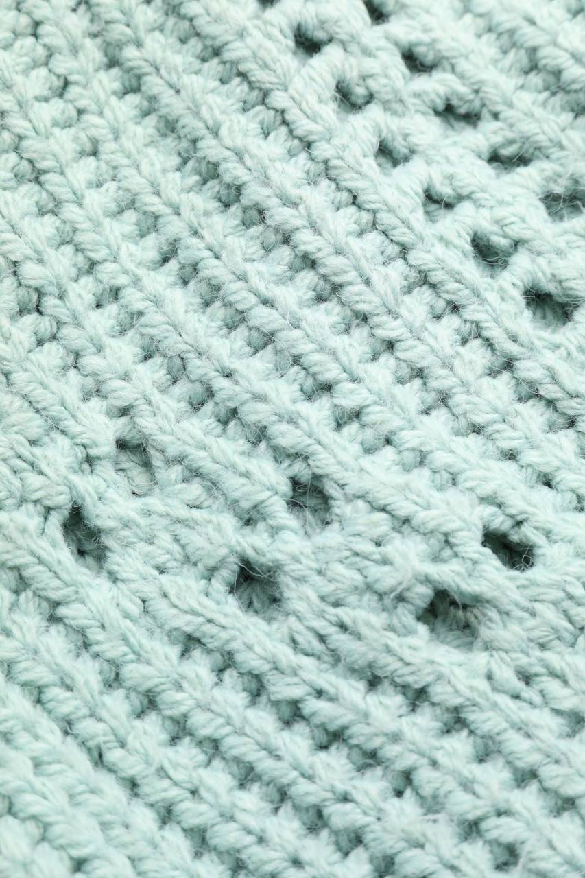 Carou MANGO SUIT Strick-Pullover Mit Lochstrick-Details