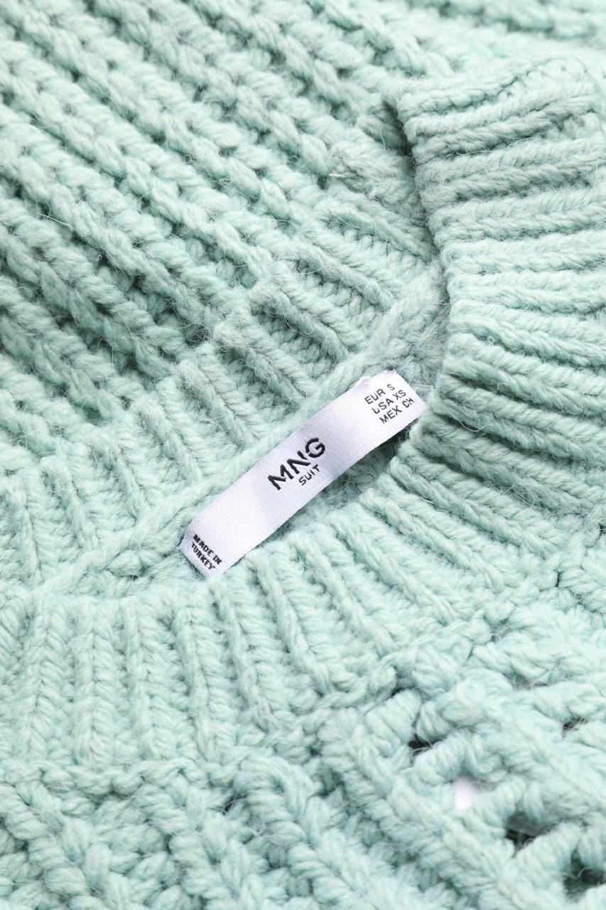 Carou MANGO SUIT Strick-Pullover Mit Lochstrick-Details