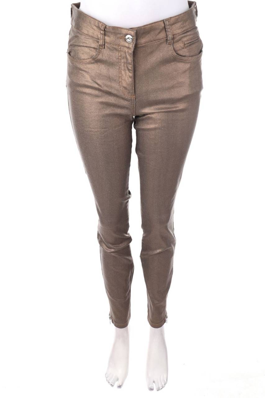 Carou MARC AUREL Coated Skinny-Jeans mit Metallic-Effekt