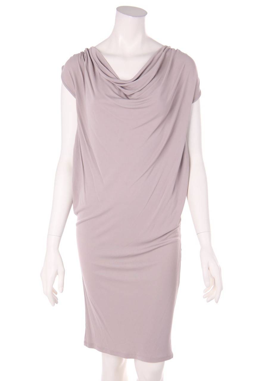 Carou MARC CAIN Kleid aus Jersey mit Wasserfall-Ausschnitt