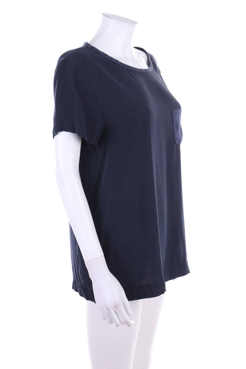 Carou MARC CAIN Kurzarm-Bluse mit aufgesetzten Taschen