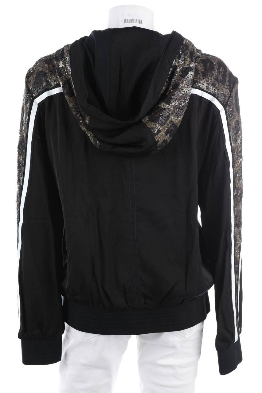 Carou MARC CAIN Pailletten-Blouson-Jacke Mit Leo-Print