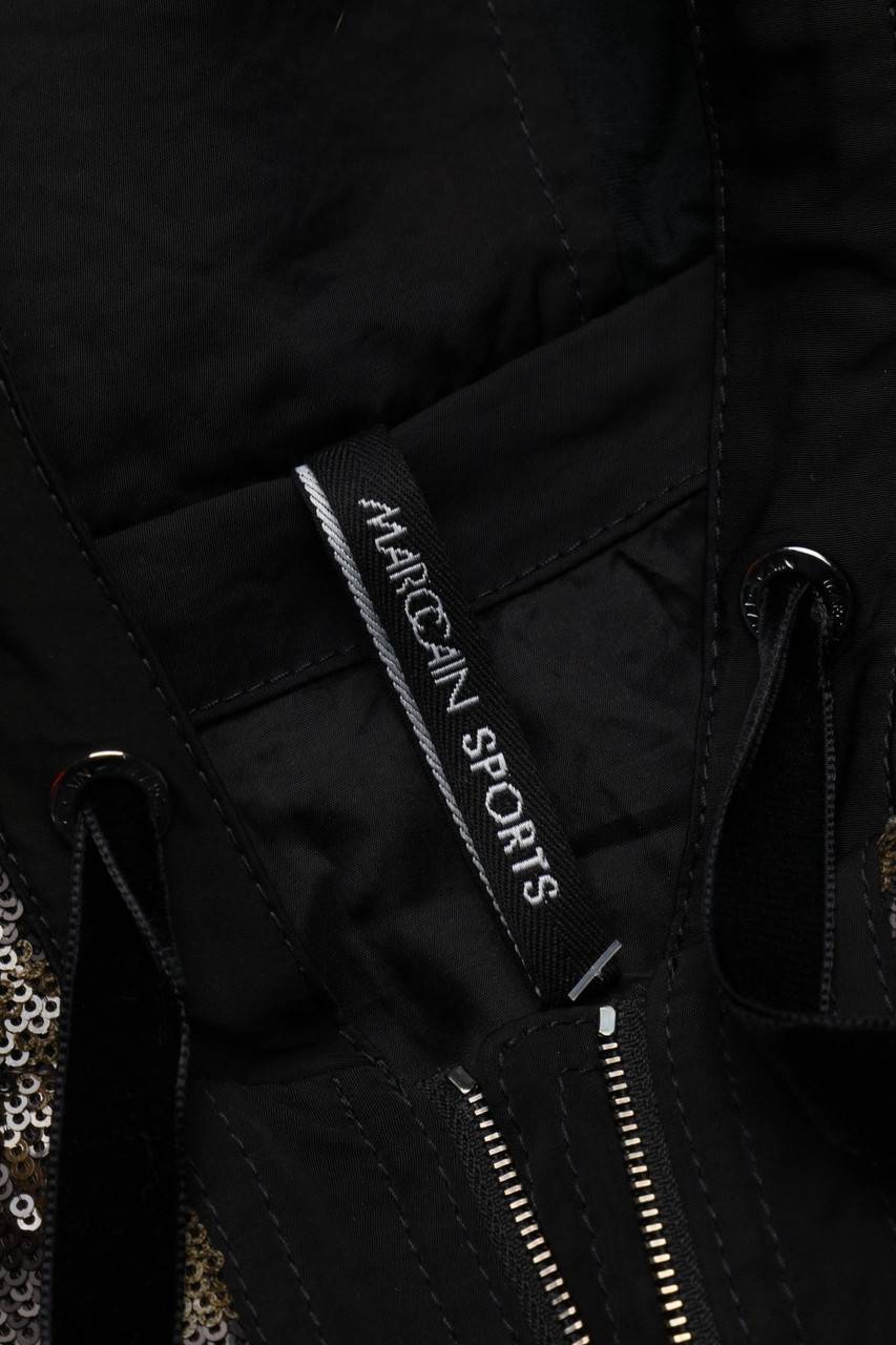 Carou MARC CAIN Pailletten-Blouson-Jacke Mit Leo-Print