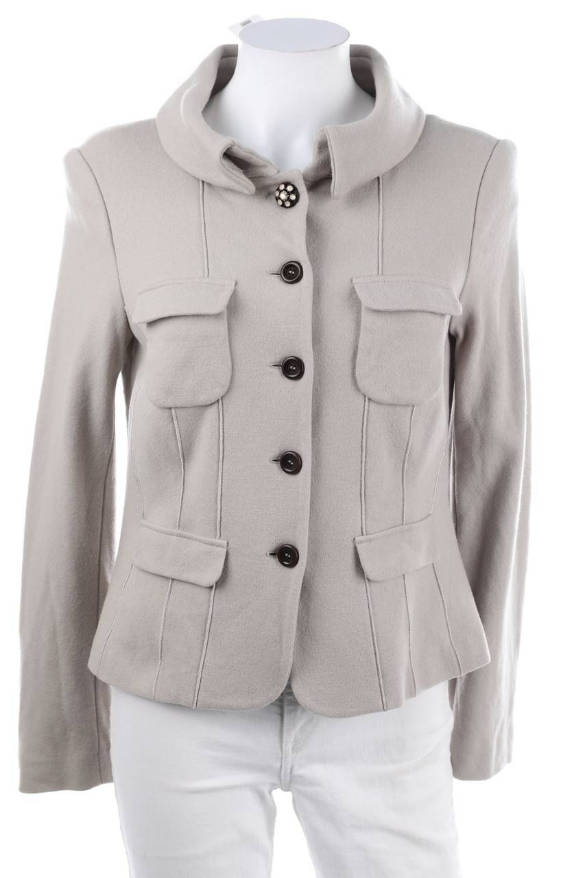Carou MARC CAIN Strick-Blazer aus Schurwoll-Mix mit Kaschmir