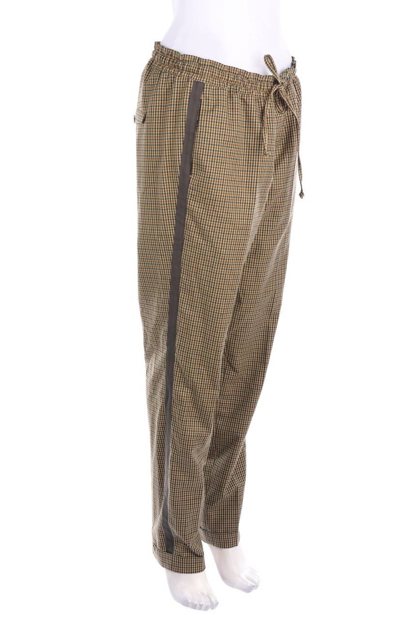 Carou Marc O´Polo Karo-Jogger-Hose mit Galonstreifen