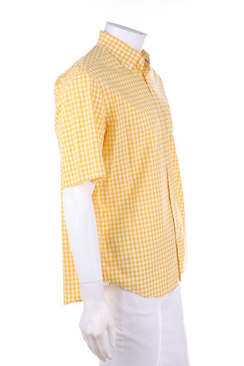 Carou Marc O´Polo Kurzarm-Hemd Mit Karo-Muster Aus Baumwolle Mit Logo-Stickerei