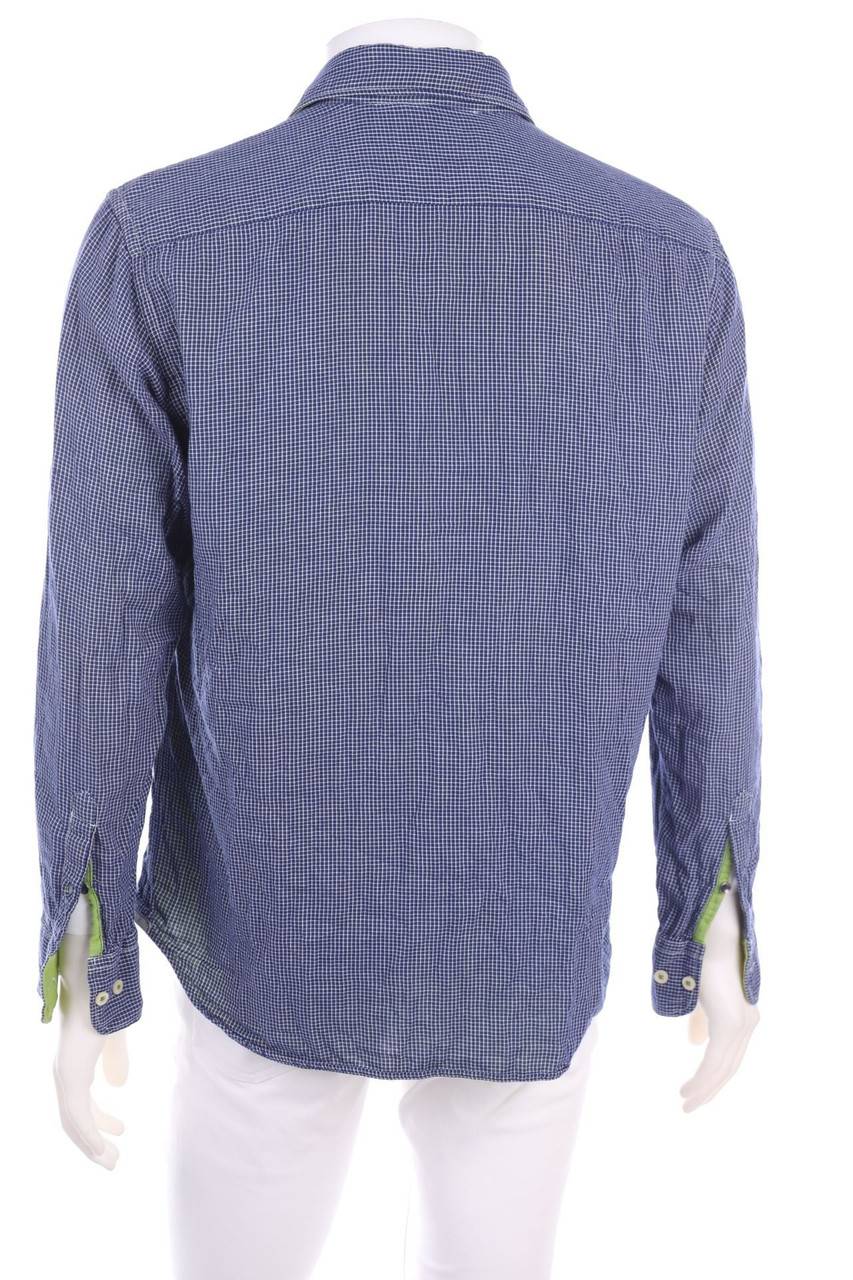 Carou Marc O´Polo Kurzarm-Hemd Mit Karo-Muster Mit Logo-Stickerei