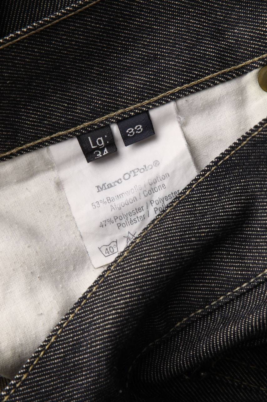 Carou Marc O´Polo Straight Cut Jeans Mit Logo-Applikation