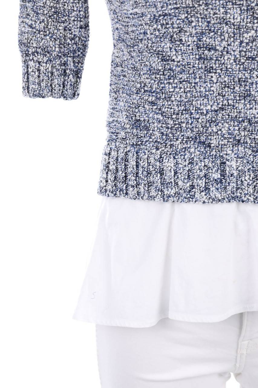 Carou MARELLA Glitzer-Strick-Pullover Im Layer Look