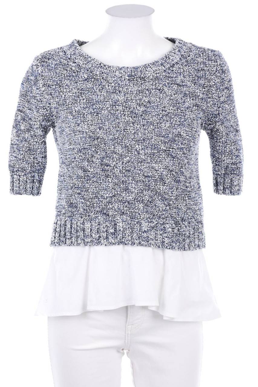 Carou MARELLA Glitzer-Strick-Pullover im Layer Look