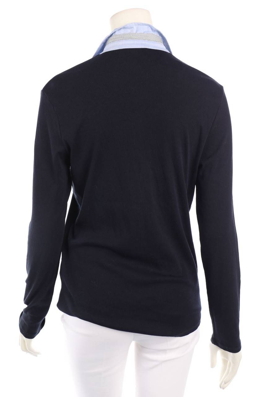 Carou MARGITTES Langarm-Polo-Shirt Aus Baumwoll-Mix