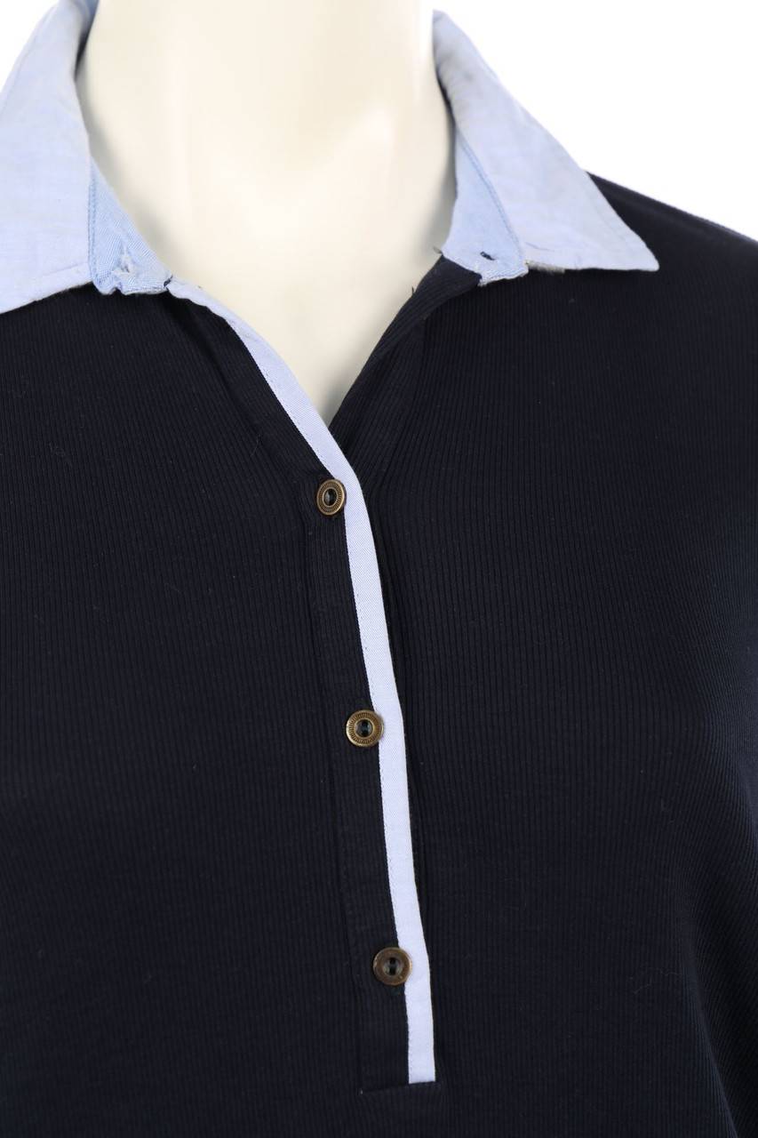 Carou MARGITTES Langarm-Polo-Shirt Aus Baumwoll-Mix