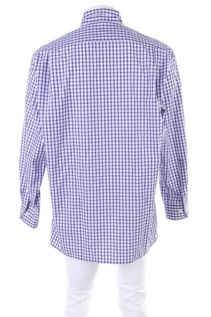 Carou MARVELIS Kariertes Button-down-Hemd Aus Baumwolle