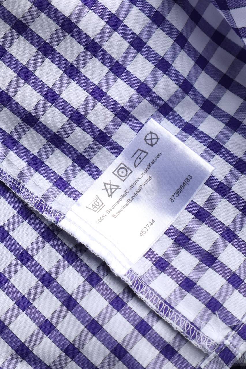 Carou MARVELIS Kariertes Button-down-Hemd Aus Baumwolle