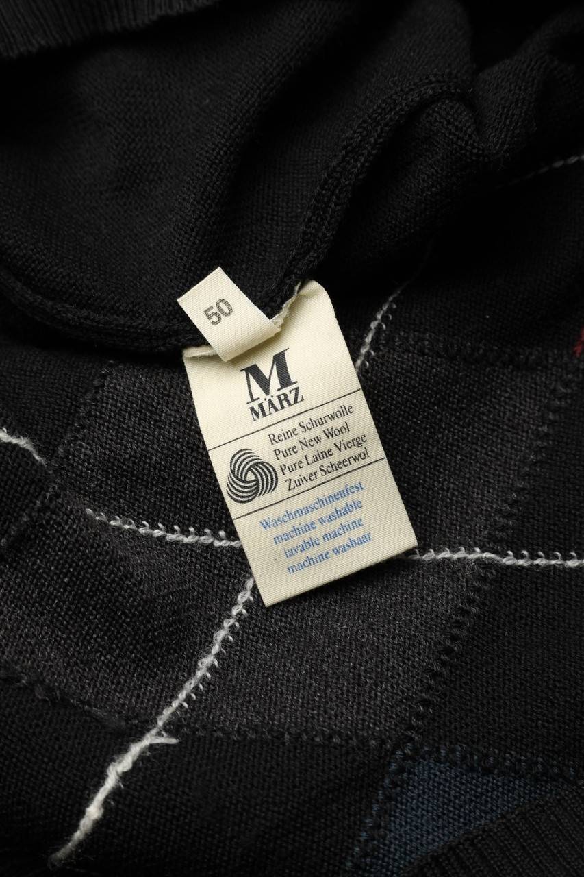 Carou MÄRZ Vintage-Schurwoll-Pullover Mit Argyle-Muster
