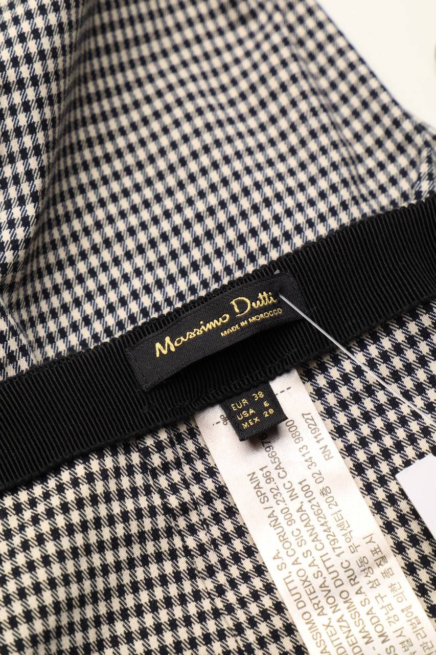 Carou Massimo Dutti Minirock In Wickel-Optik Mit Karo-Muster