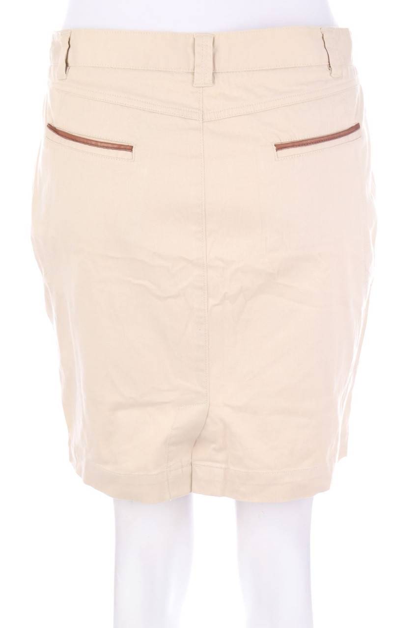 Carou Massimo Dutti Minirock Mit Kunstleder-Details