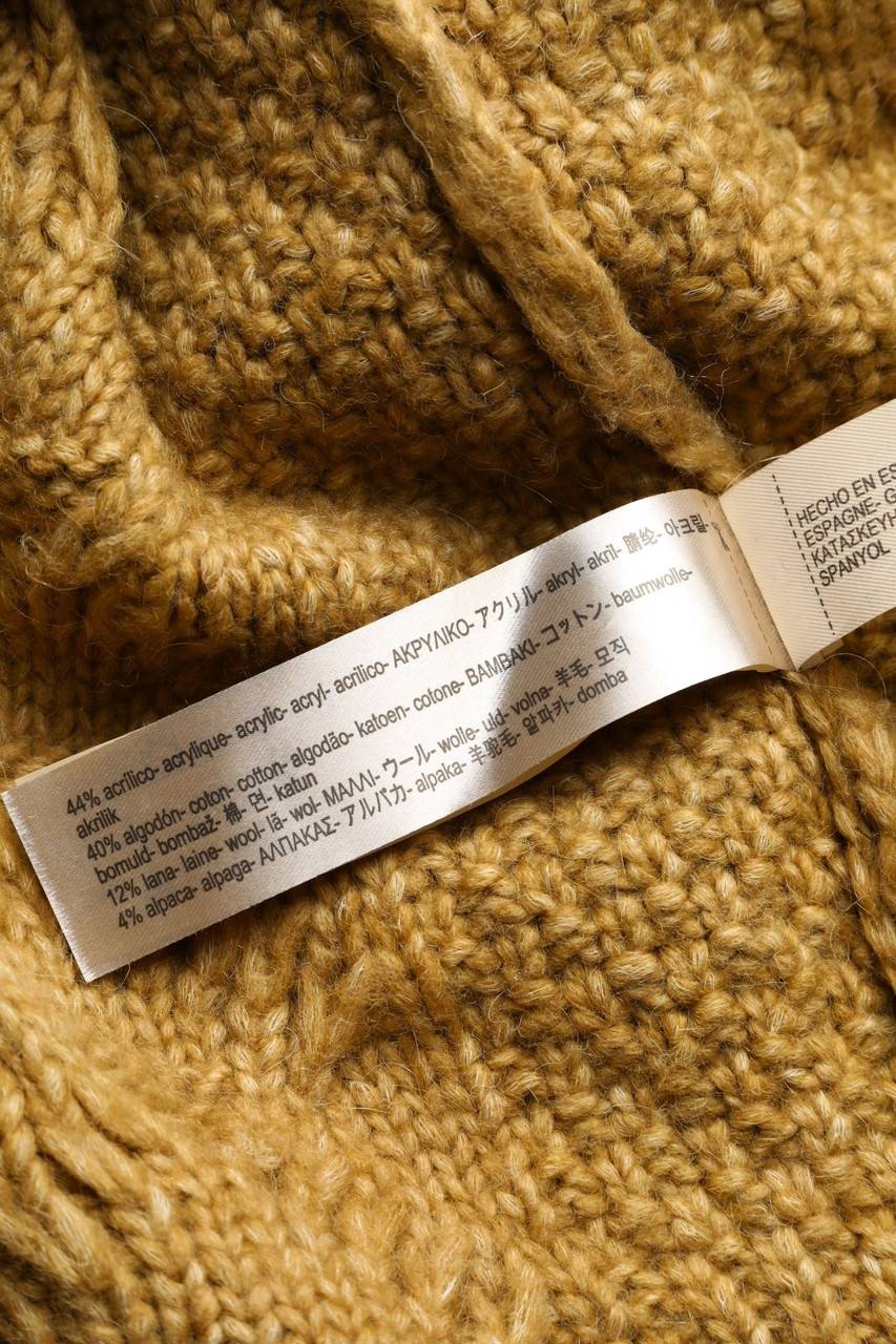 Carou Massimo Dutti Oversize-Strick-Pullover Mit Alpaka