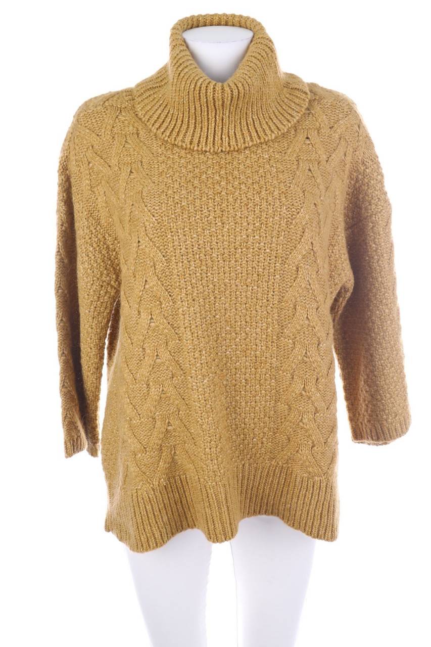 Carou Massimo Dutti Oversize-Strick-Pullover mit Alpaka