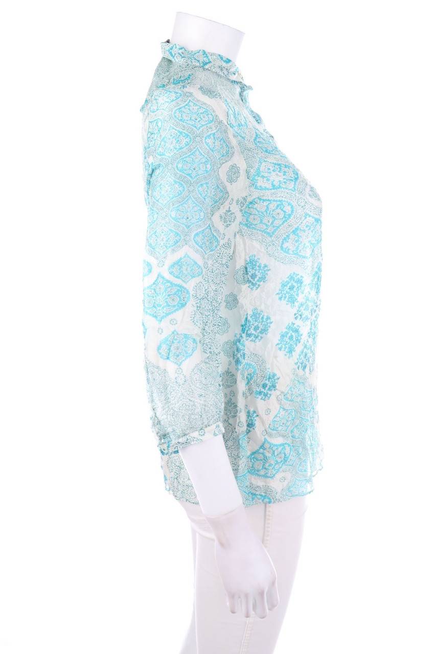 Carou Massimo Dutti Seiden-Bluse Mit Floralem Muster