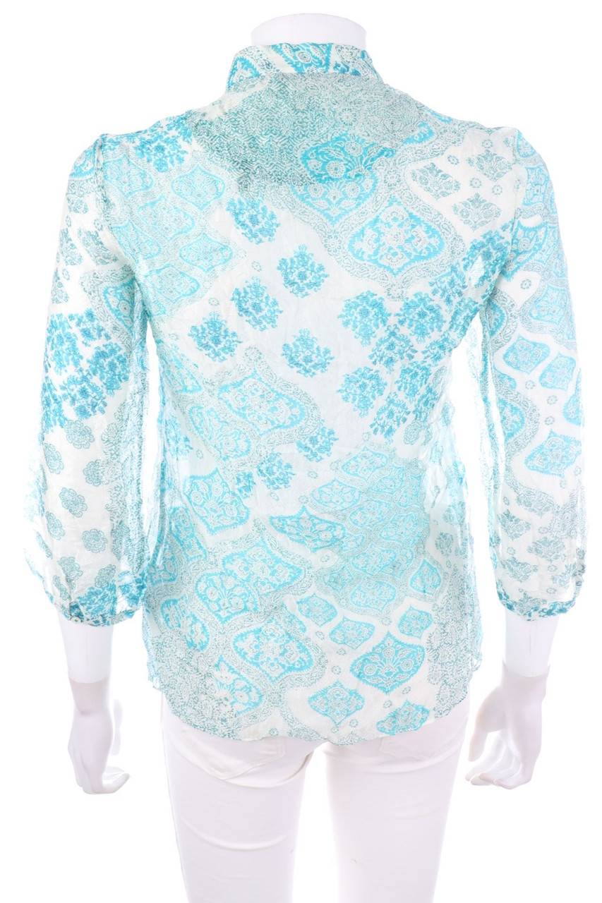 Carou Massimo Dutti Seiden-Bluse Mit Floralem Muster