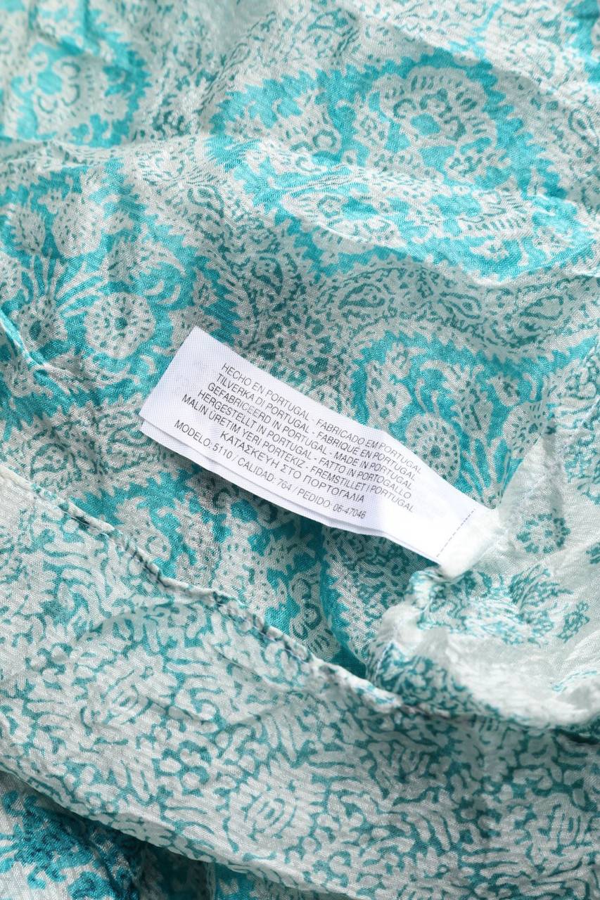 Carou Massimo Dutti Seiden-Bluse Mit Floralem Muster