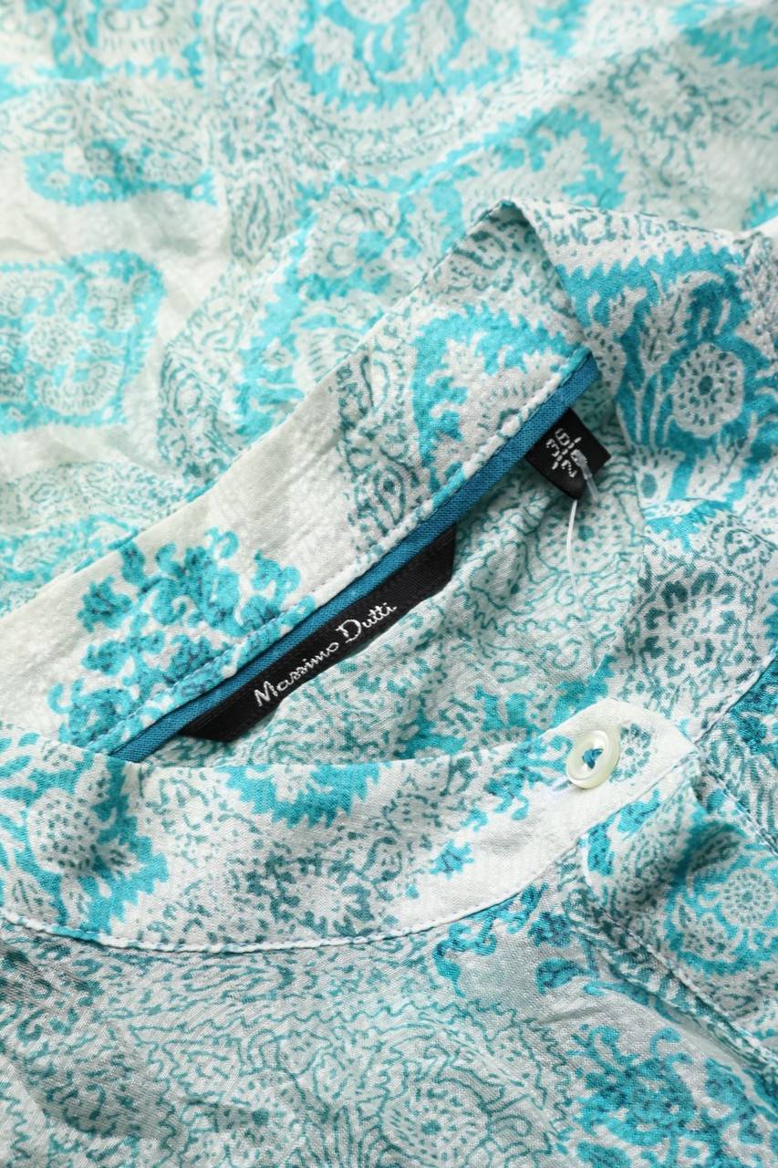 Carou Massimo Dutti Seiden-Bluse Mit Floralem Muster