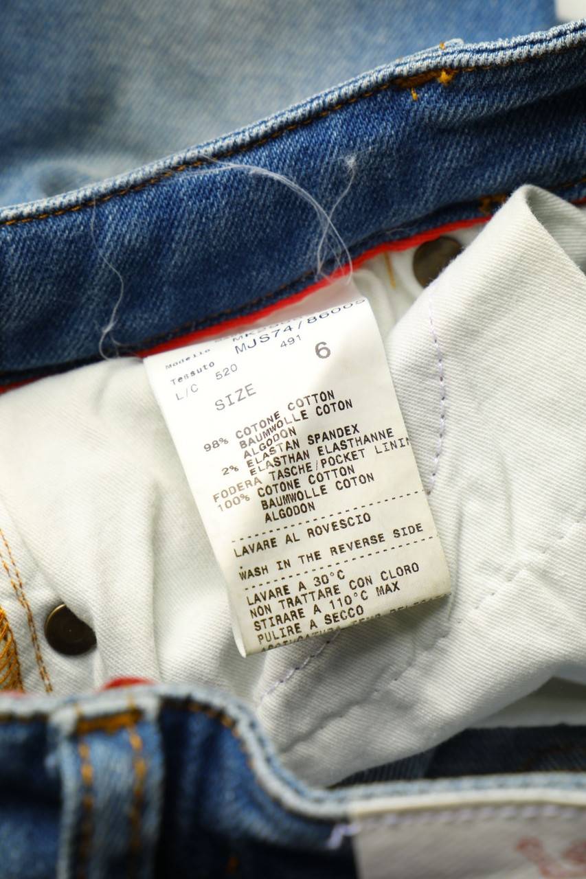 Carou MAURO GRIFONI Used Look-Jeans Mit Applikationen