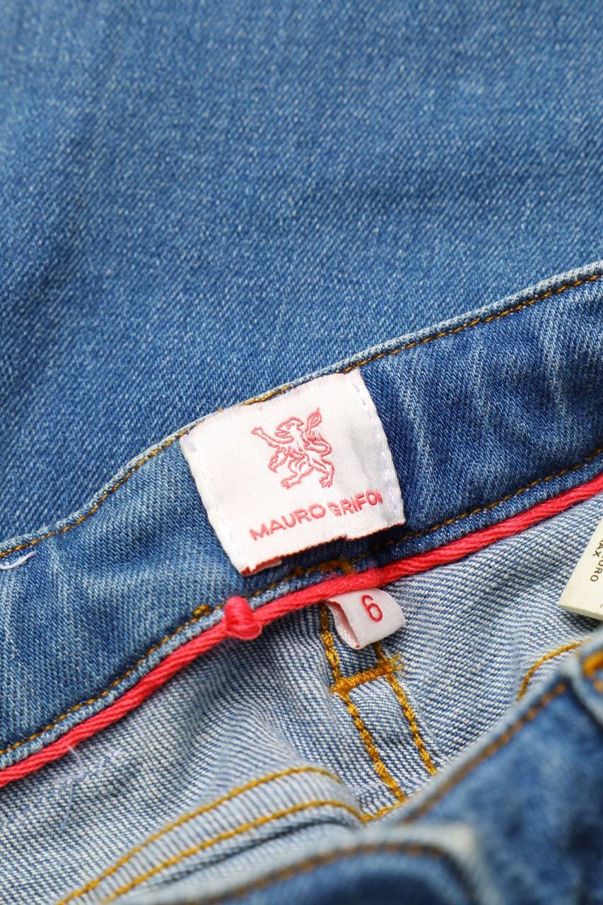 Carou MAURO GRIFONI Used Look-Jeans Mit Applikationen